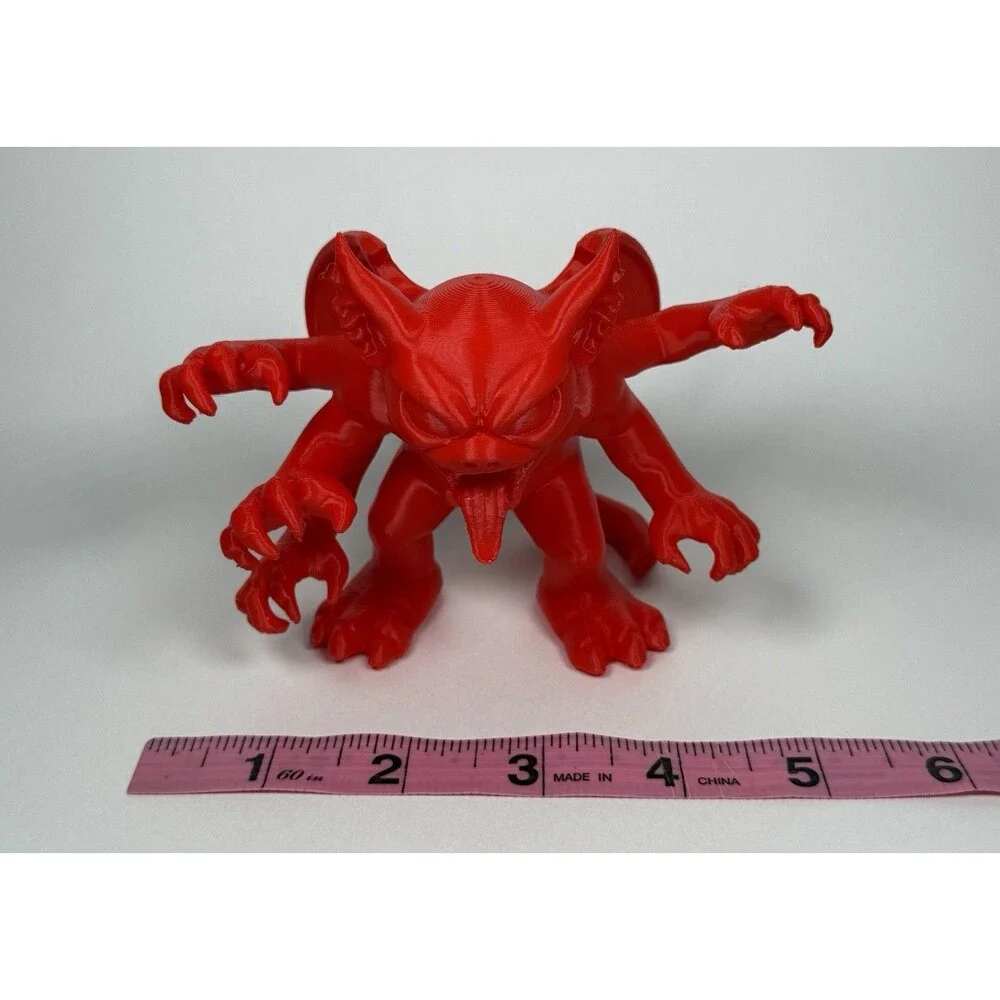 Angry Red Planet Five Armed Martian Monster Toy